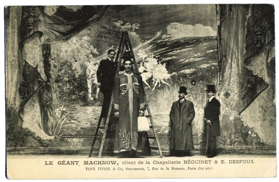 France : Le géant MACHNOW. Client de la chapellerie BEGUINET & E. DESFOUX