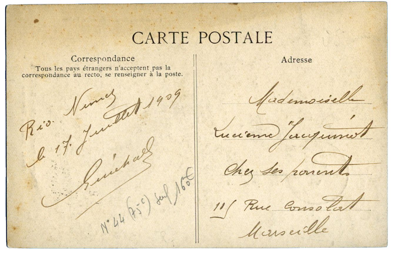 Guinée : n° 44 obl. seul sur CPA (Maure Trarza) BOKE 24/JUILLET/09