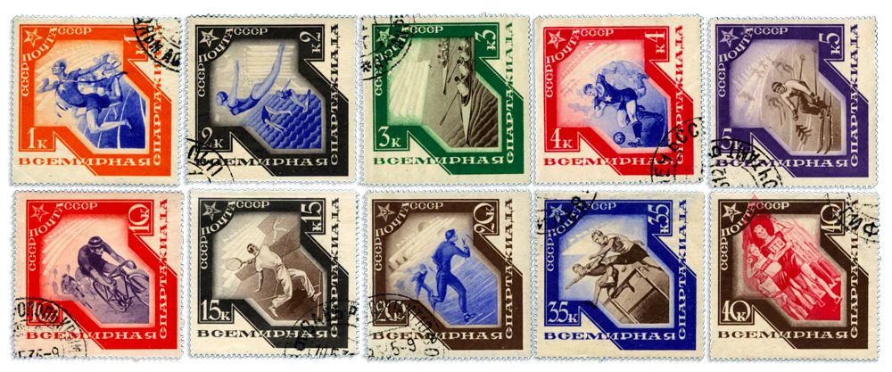 n° 555/564 obl. - Timbre RUSSIE  Poste