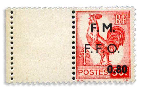 n° 1/3** - Timbre FRANCE Liberation