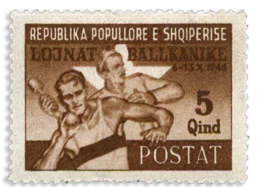 n° 347/353**/* - Timbre ALBANIE Poste