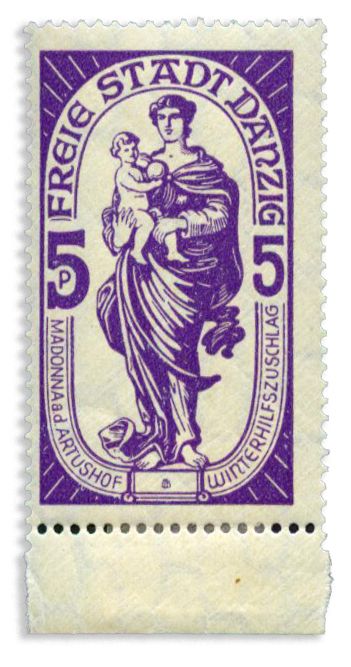 n° 230/234** - Timbre DANTZIG Poste