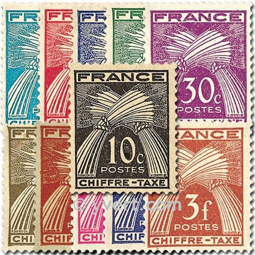 n.o 67 / 77 -  Sello Francia Tasa