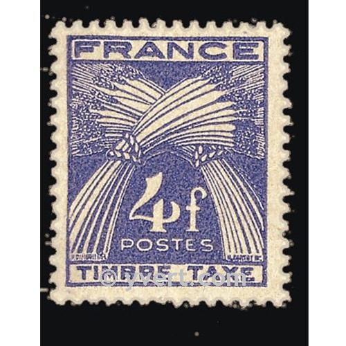 n° 84 -  Selo França Taxa