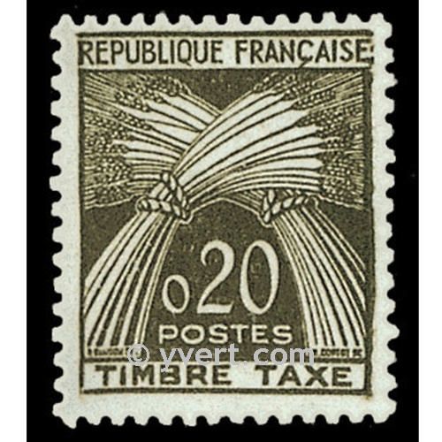 n° 92 -  Selo França Taxa