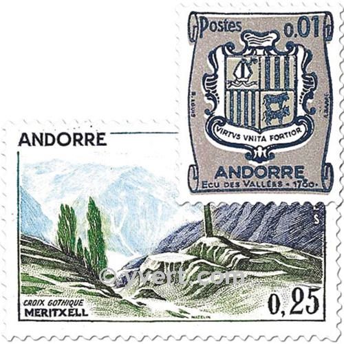 n° 153A/164 -  Selo Andorra Correios