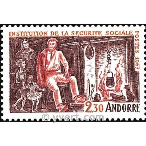 n° 183 -  Timbre Andorre Poste