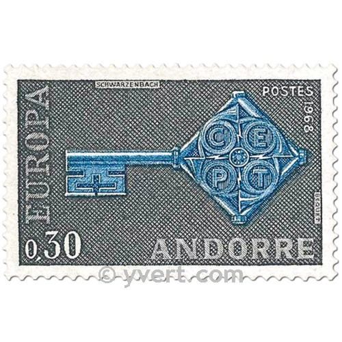 n° 188/189 -  Timbre Andorre Poste