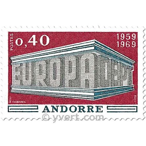 n° 194/195 -  Timbre Andorre Poste