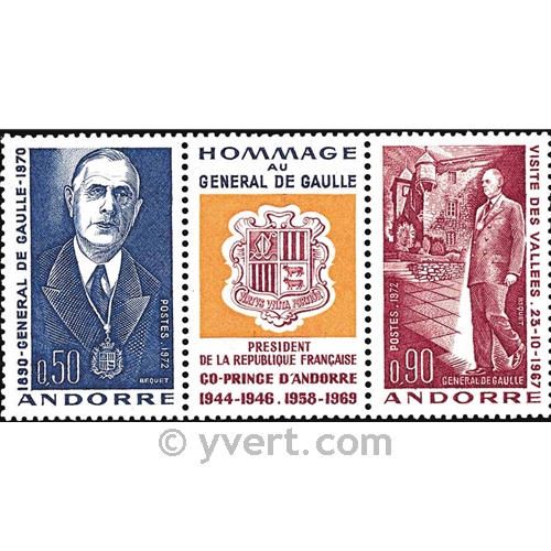 n° 225A -  Timbre Andorre Poste