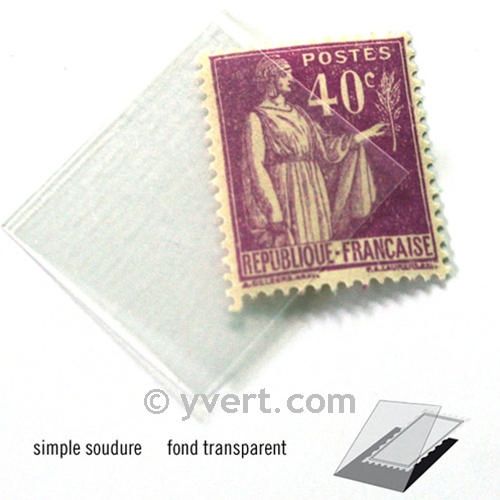 Pochettes simple soudure - Lxh:20x26mm (Fond transparent)