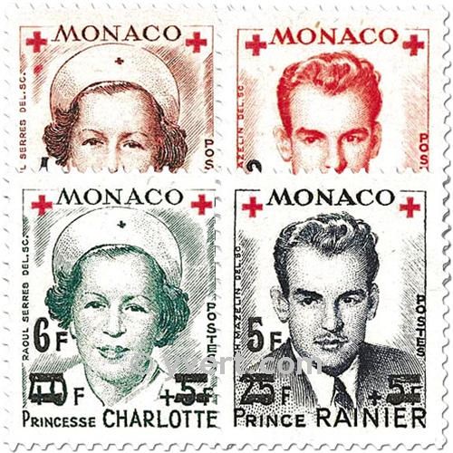 nr. 379A/382A -  Stamp Monaco Mail