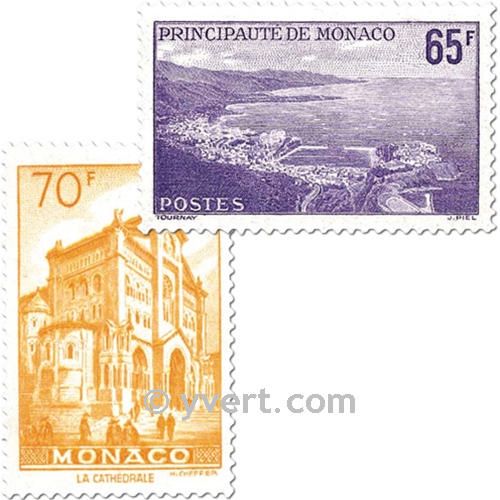 n.o 487/488 -  Sello Mónaco Correos