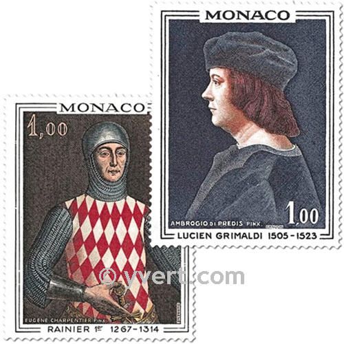 n° 734/735 -  Timbre Monaco Poste