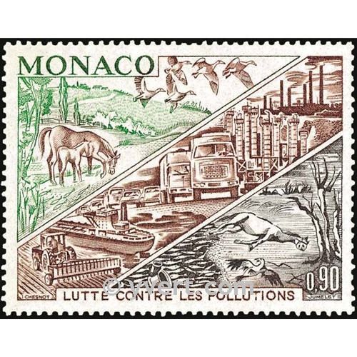 n.o 881 -  Sello Mónaco Correos