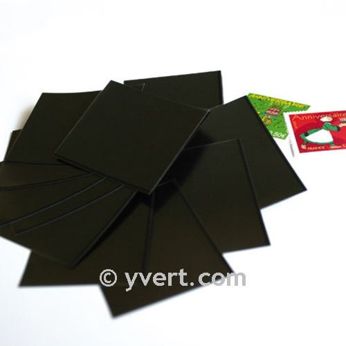 Pochettes simple soudure - Lxh:100x71.5mm (Fond noir)