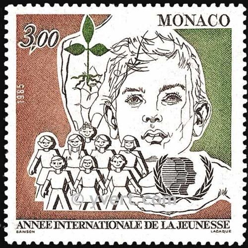 n° 1478 -  Timbre Monaco Poste