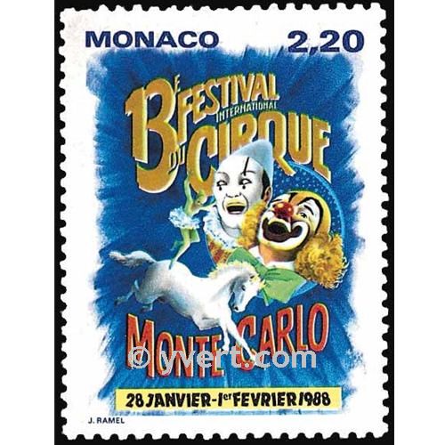 n° 1596 -  Timbre Monaco Poste