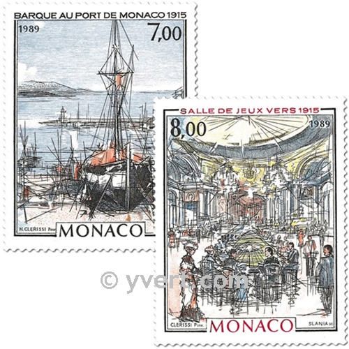 n.o 1696/1697 -  Sello Mónaco Correos