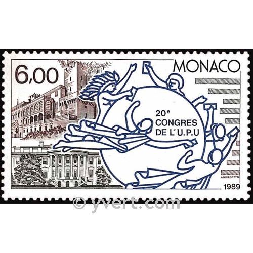 n.o 1702 -  Sello Mónaco Correos