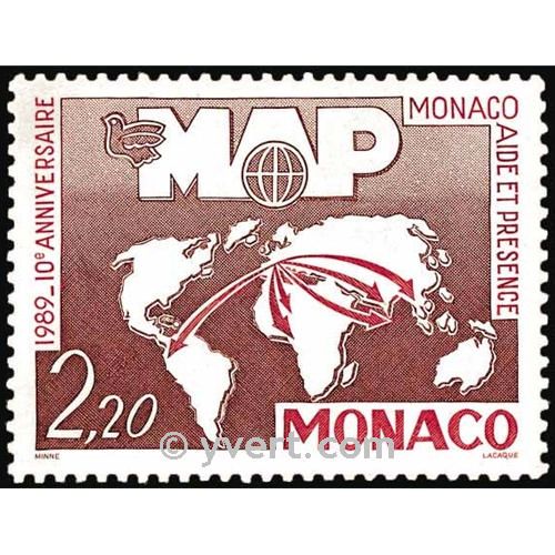 n° 1704 -  Timbre Monaco Poste