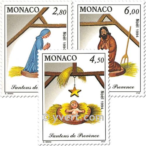 n° 1957/1959 -  Selo Mónaco Correios