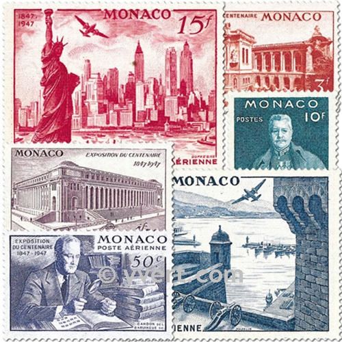 n° 22/27 -  Timbre Monaco Poste aérienne