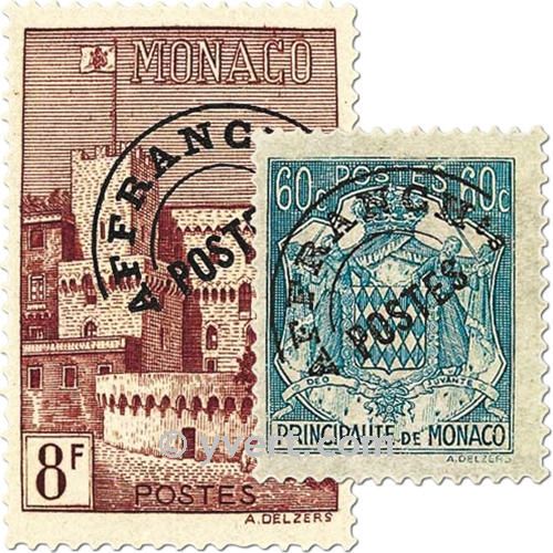 n° 1/10 -  Timbre Monaco Préoblitérés