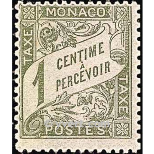 n° 1 -  Timbre Monaco Taxe