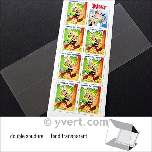 Pochettes double soudure - Lxh:186x72mm (Fond transparent)