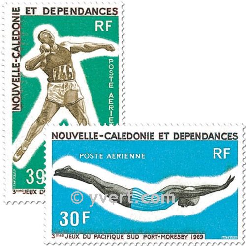 n° 106/107 -  Timbre Nelle-Calédonie Poste aérienne