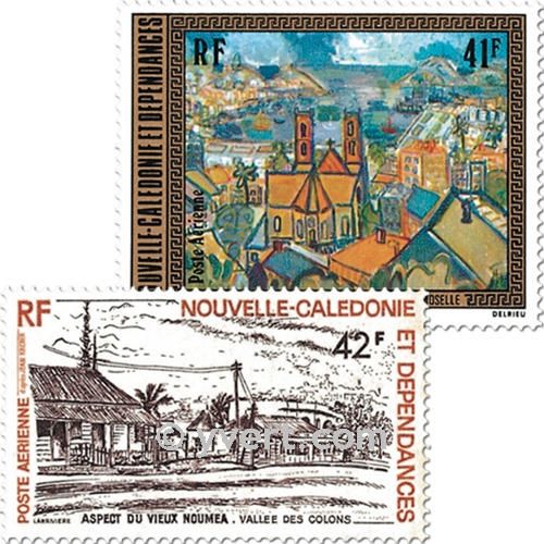 n° 182/183 -  Timbre Nelle-Calédonie Poste aérienne