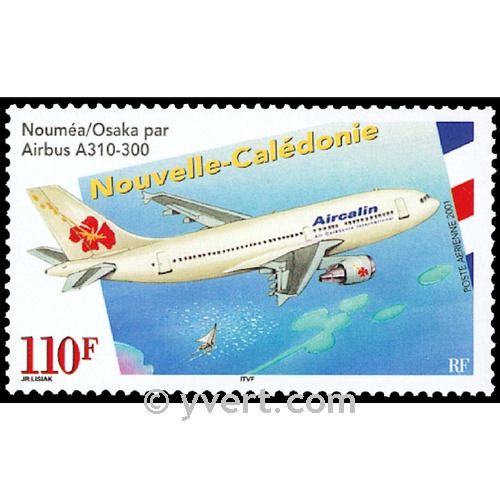 n° 349 -  Selo Nova Caledónia Correio aéreo