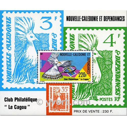 n° 7 -  Timbre Nelle-Calédonie Bloc et feuillets