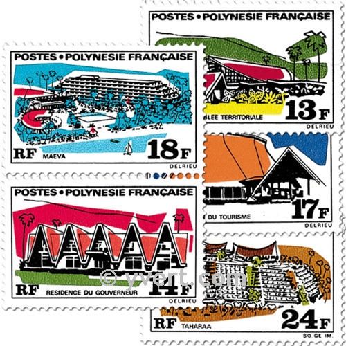 n° 72/76 -  Timbre Polynésie Poste