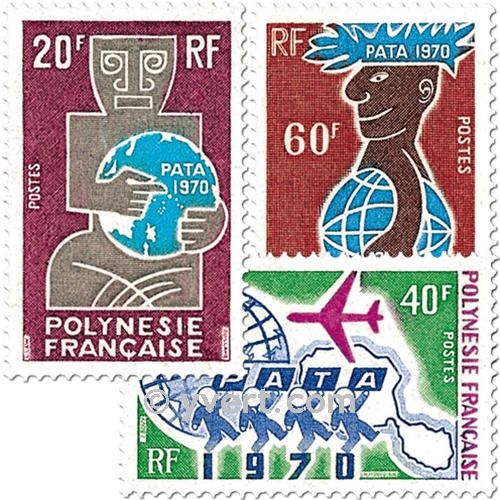 n° 77/79 -  Timbre Polynésie Poste
