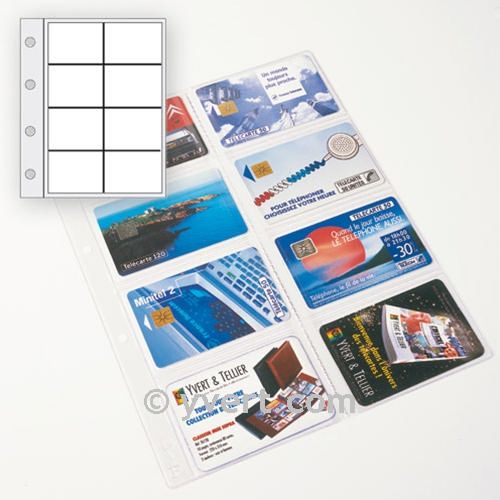 Soft inserts CARAVELLE: 8 compartments (PHONECARDS)