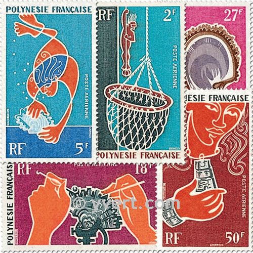 nr. 34/38 -  Stamp Polynesia Air Mail