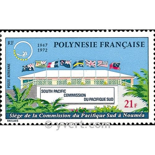 n° 62 -  Timbre Polynésie Poste aérienne