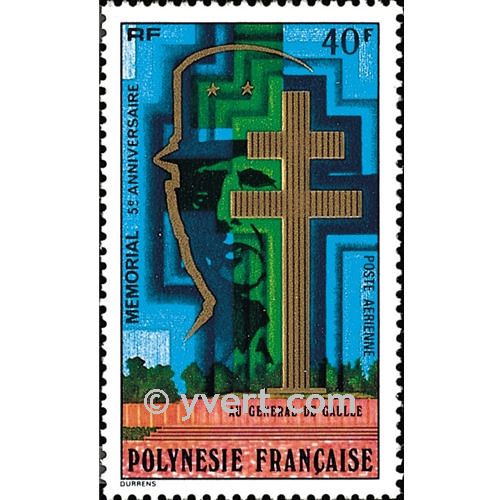n° 123 -  Timbre Polynésie Poste aérienne