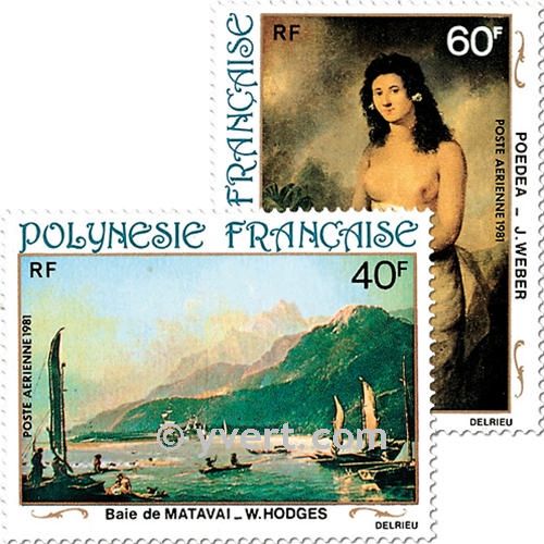 n° 163/166 -  Timbre Polynésie Poste aérienne