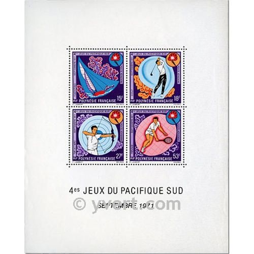 n° 2 -  Timbre Polynésie Bloc et feuillets