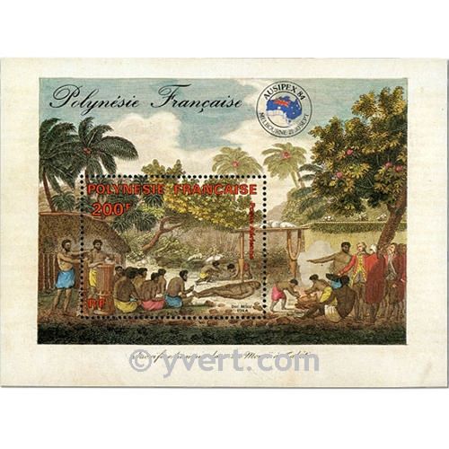 n° 10 -  Timbre Polynésie Bloc et feuillets