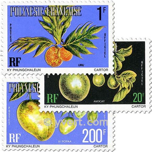 n° 1/15A -  Timbre Polynésie De service