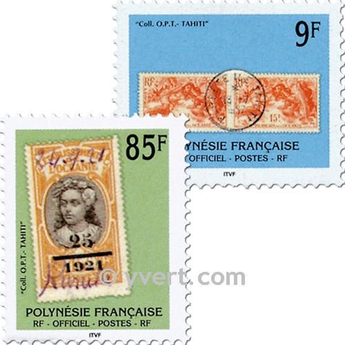 nr. 27/28 -  Stamp Polynesia Official mail