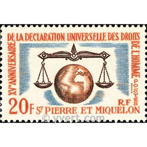 n° 370 -  Timbre Saint-Pierre et Miquelon Poste