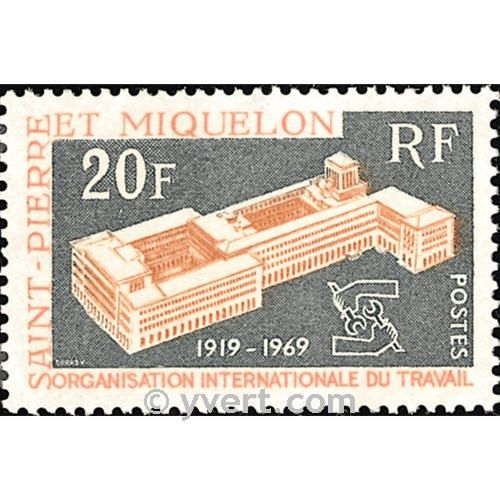 n° 398 -  Timbre Saint-Pierre et Miquelon Poste