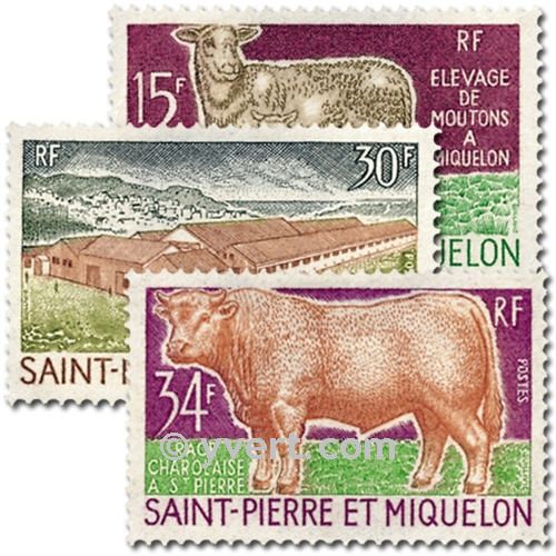 n° 407/409 -  Timbre Saint-Pierre et Miquelon Poste