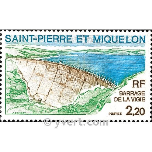 n° 452 -  Timbre Saint-Pierre et Miquelon Poste