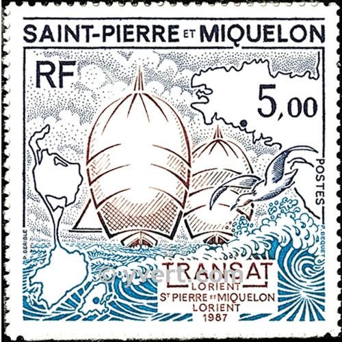 n° 477 -  Timbre Saint-Pierre et Miquelon Poste